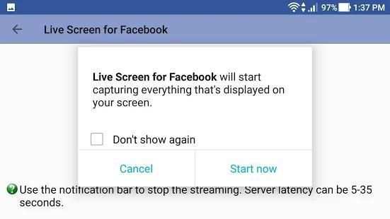 Live Screen for Facebook screenshot 2