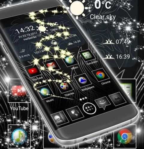 Launcher New Black screenshot 1