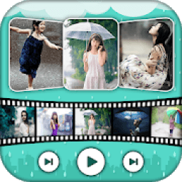 Rain Photo Video Maker with Music: Slideshow Maker icon