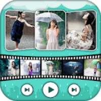 Rain Photo Video Maker with Music: Slideshow Maker