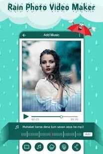 Rain Photo Video Maker with Music: Slideshow Maker screenshot 4