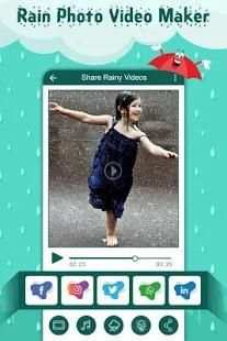 Rain Photo Video Maker with Music: Slideshow Maker screenshot 1