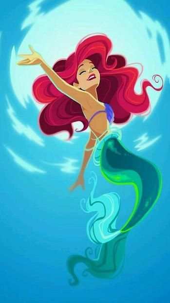 Ariel Putri Duyung Art Wallpaper screenshot 1