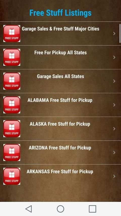 Free Stuff for Pickup Listings - All States USA screenshot 2
