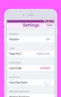 Diary With a Fingerprint Lock & passcode screenshot 1