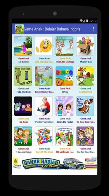 Game Anak : Belajar Bahasa Inggris screenshot 1