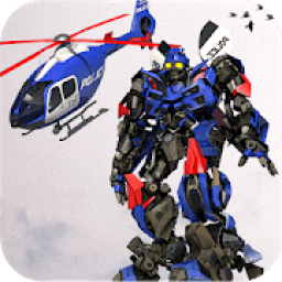ikon US Police Helicopter Giant Robot