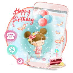 ikon Cute Birthday Girl Theme