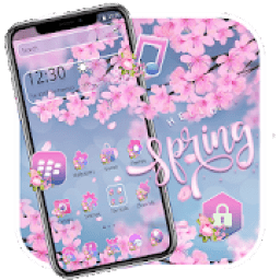 Spring Sakura Flowers Theme आइकन