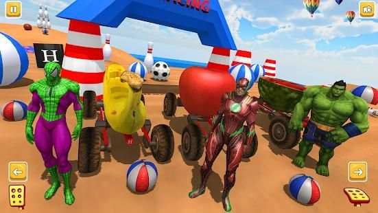 Superhero Apple Car Racing Games Android (Beta) screenshot 7