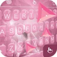 Pink Sparking Diamond Keyboard Theme
