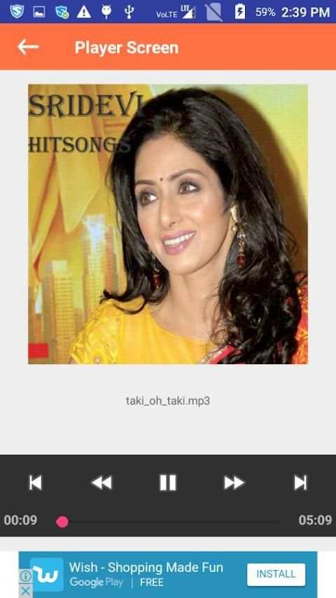 Sridevi Hit Songs - Hindi screenshot 2