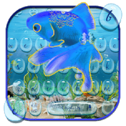 Magical Blue Fish Keyboard أيقونة