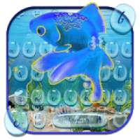 Magical Blue Fish Keyboard on 9Apps