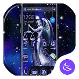 Blue Shine Libra APUS Launcher theme