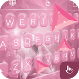Pink Sparking Diamond Keyboard Theme आइकन