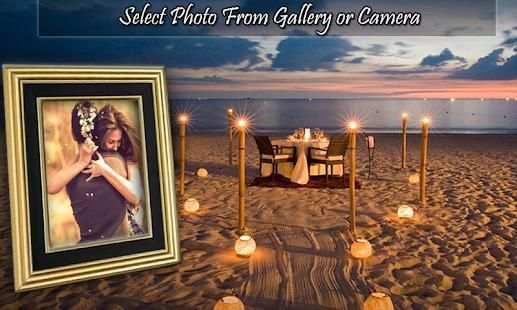 Candle Light Dinner Photo Frames screenshot 2