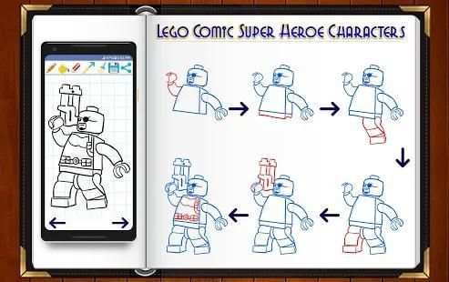 Learn How to Draw Lego Comic Super Heroes screenshot 4