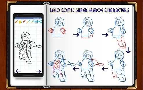 Learn How to Draw Lego Comic Super Heroes screenshot 5