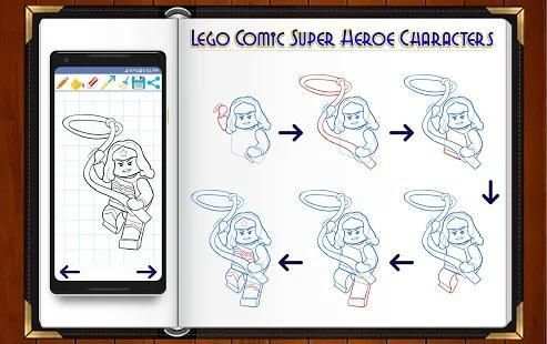 Learn How to Draw Lego Comic Super Heroes screenshot 7