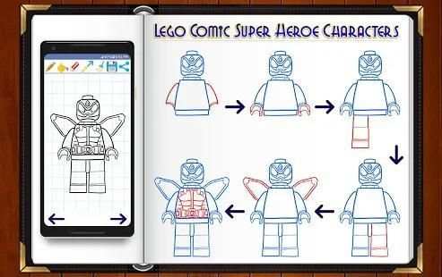 Learn How to Draw Lego Comic Super Heroes screenshot 2