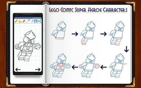 Learn How to Draw Lego Comic Super Heroes screenshot 3