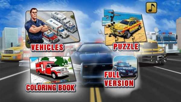 Kids Vehicles: Emergency Lite स्क्रीनशॉट 5