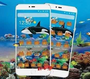 Blue Ocean Whale Theme screenshot 4