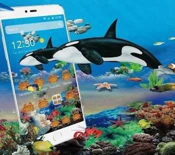 Blue Ocean Whale Theme screenshot 3