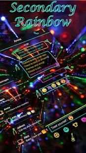 Emoji Keyboard Neon Rainbow screenshot 1