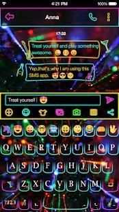 Emoji Keyboard Neon Rainbow screenshot 6