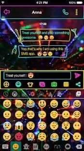 Emoji Keyboard Neon Rainbow screenshot 5