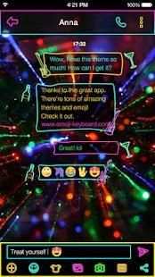 Emoji Keyboard Neon Rainbow screenshot 3