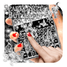 Shiny Sparkly Butterfly Keyboard icon