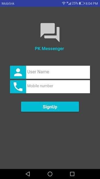 PK Messenger screenshot 1