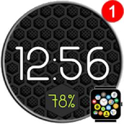 Free Digital Watch Face Theme for Bubble Clouds