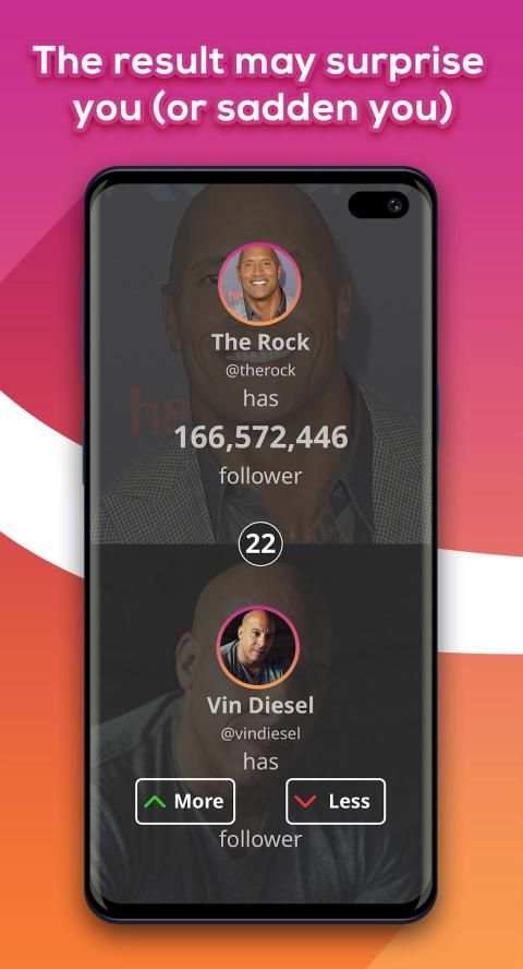 Instagram Higher Lower (Instagram Quiz Game) 2 تصوير الشاشة