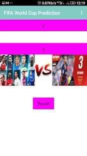 FIFA World Cup Prediction screenshot 1