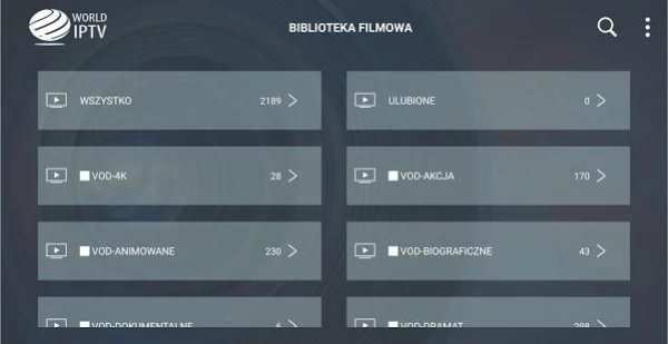 World IPTV screenshot 2