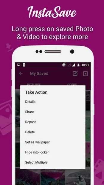 Insta Save - حفظ الصور والفيديو من انستقرام
‎ screenshot 1