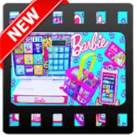 Cashier Toy Barbie Shopping logo