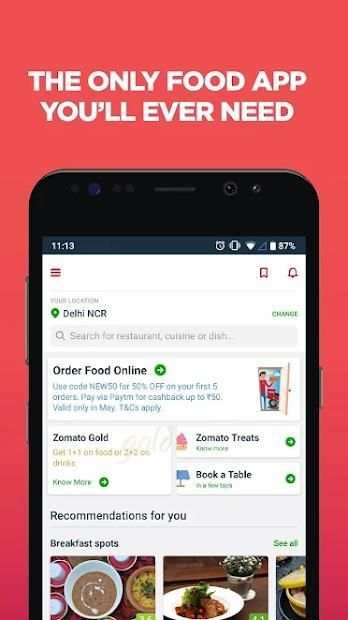 Zomato India स्क्रीनशॉट 7