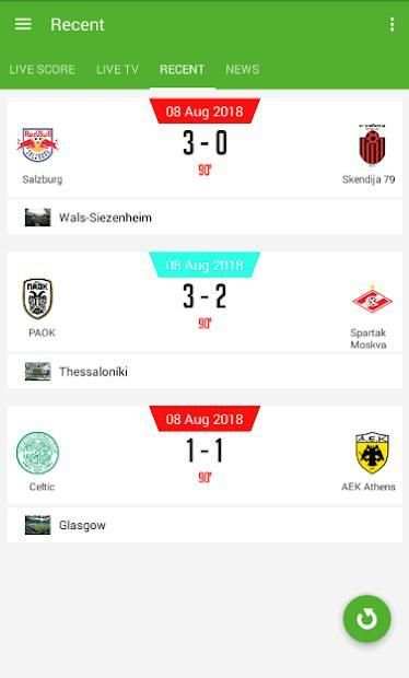 Soccer Score Live screenshot 3