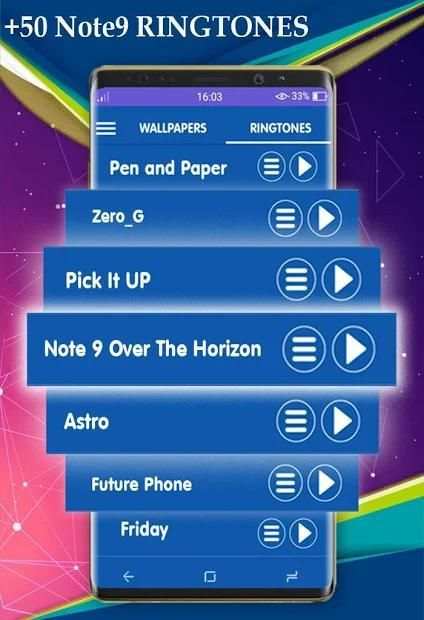 Note 9 Ringtones - Galaxy Note 9 Backgrounds screenshot 5