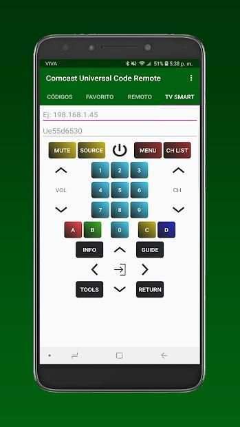 Códigos universales para Comcast (Smart control) स्क्रीनशॉट 5