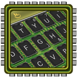 Green Tech Cyber Board Keyboard Theme आइकन