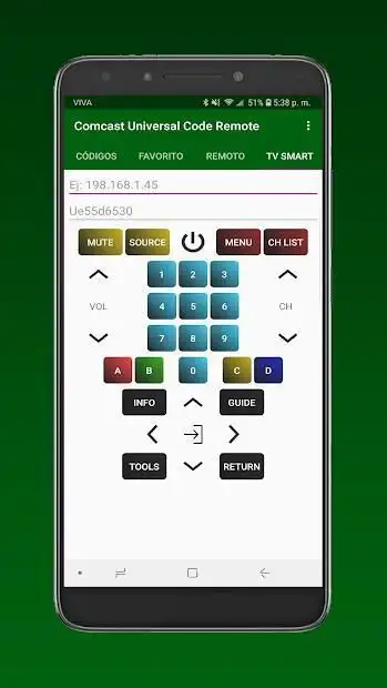 Códigos universales para Comcast (Smart control) screenshot 5