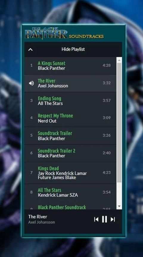 Black Panther Soundtracks | OST 2 تصوير الشاشة