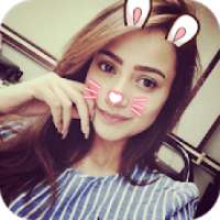 Sweet Camera, Face Filter, Selfie Editor, collage logo