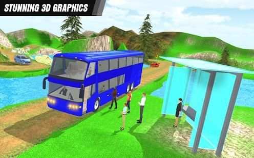 Mountain Bus 3D : Offroad Tourist Coach Simulator screenshot 4